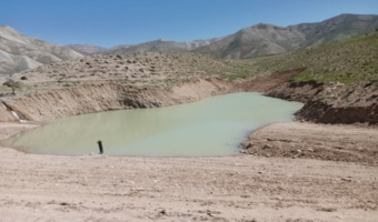 آبگیری بند خاکی خیر سازِ برمهان نیشابور بلافاصله پس از احداث