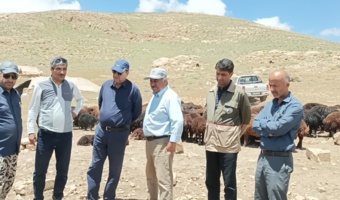 بازدید از مراتع کلیدر نیشابور بهمراه فرماندار، مدیر جهاد کشاورزی و اعضای شرکت تعاونی عشایر نیشابور