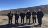 ارزیابی بند خاکی شهرستان چناران با حضور ناظران سازمان جنگلها، مراتع و آبخیزداری کشور 