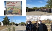 برپایی یادمان پویش نهالکاری و بذرکاری در شهرستان بردسکن