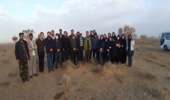 آشنایی دانشجویان دکتری وکارشناسی ارشد منابع طبیعی دانشگاه فردوسی با طرحهای بیابان زدایی سرخس