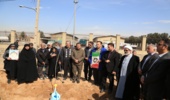 مراسم نهالکاری با حضور خانواده معزز شهدا