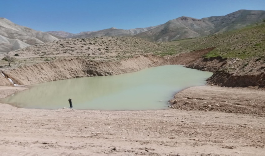 آبگیری بند خاکی خیر سازِ برمهان نیشابور بلافاصله پس از احداث