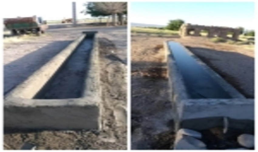 بهره برداری از دو آبشخور دام سبک در شهرستان جغتای