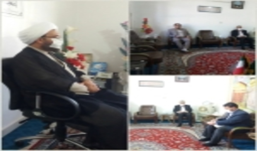 دیدار رؤسای ادارات منابع طبیعی و جهاد کشاورزی شهرستان جغتای با امام جمعه 