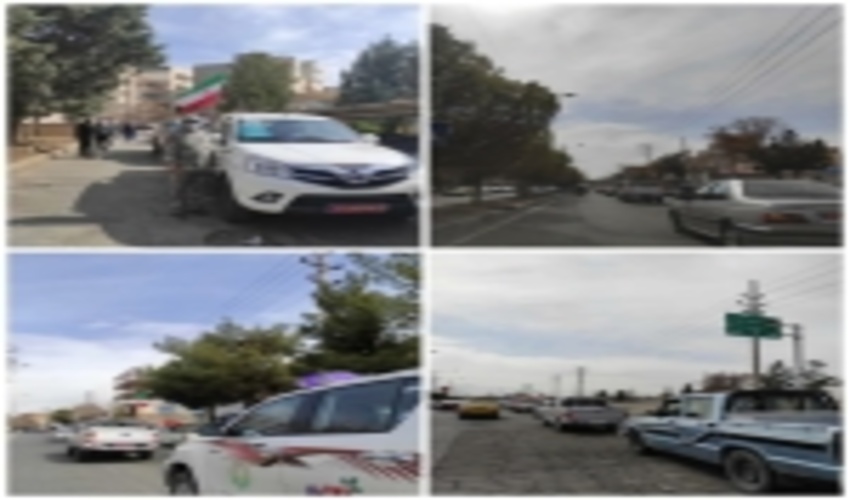 برگزاری مانور رژه خودرویی یگان های حفاظت دستگاههای اجرایی شهرستان سبزوار 