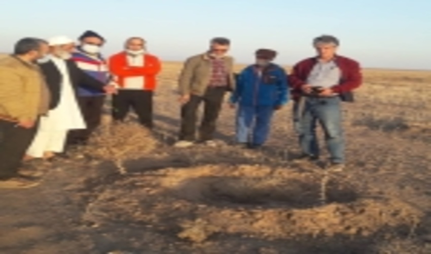 بازدید تشکل ها و گروههای مردم نهاد از پروژه های نهالکاری محسن آباد شهرستان تایباد 