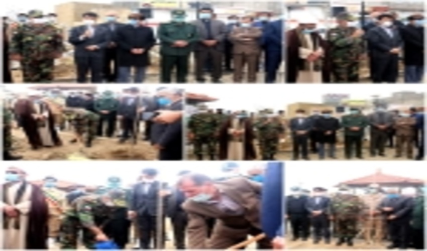 درختکاری در پارک شهدای ارتش شهرستان زاوه