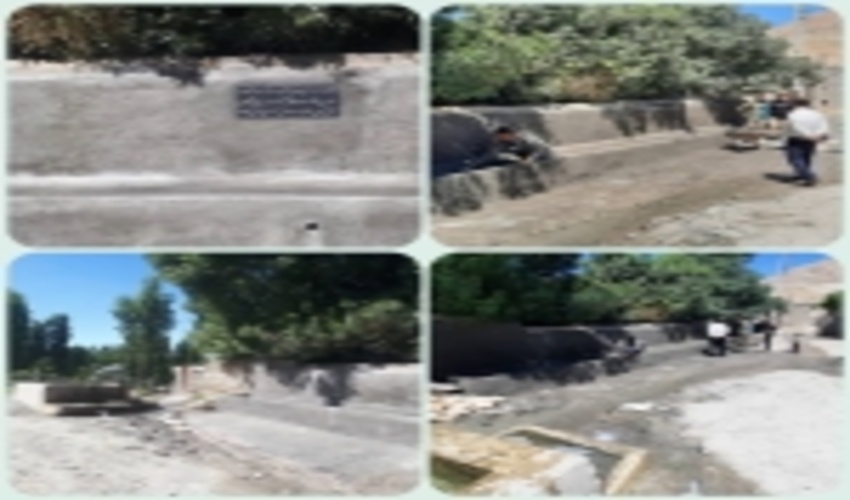 بهره برداری از آبشخور دام در مرتع آبجهان شهرستان قوچان 