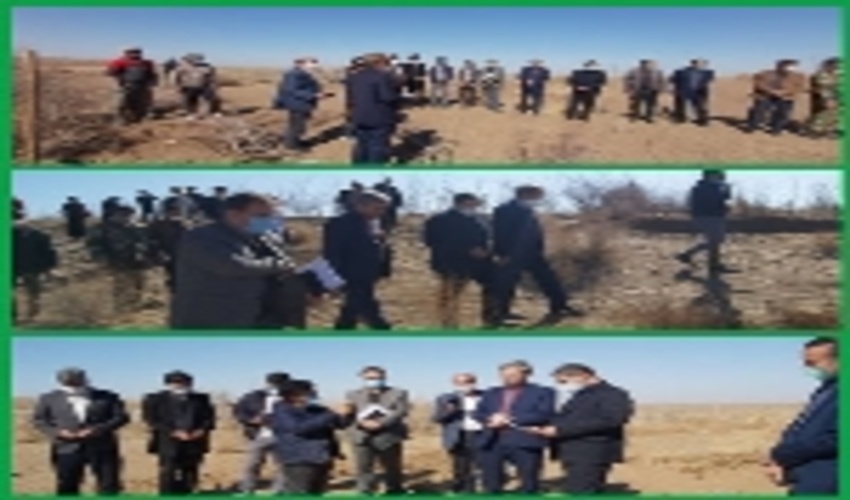 افتتاح پروژه های بیابان زدایی در شهرستان گناباد 