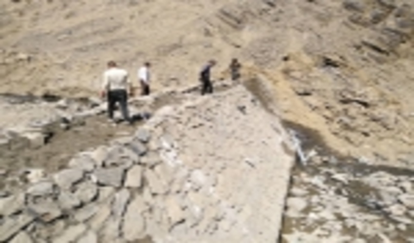 اتمام عملیات پروژه بند سنگ ملاتی حوزه زشک شهرستان طرقبه شاندیز 