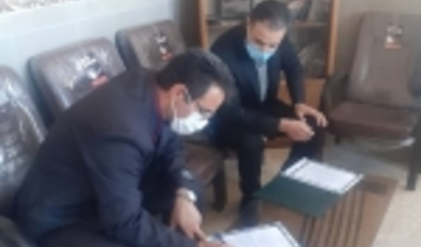 امضاء تفاهم نامه همکاری های مشترک منابع طبیعی و آبخیزداری با مرکز آموزش فنی و حرفه ای شهرستان باخرز