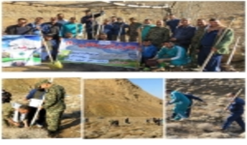 بردسکن-یازدهمین پویش نهالکاری و بذرکاری با حضور فعال نیروی مقاومت  بسیج سپاه بردسکن 