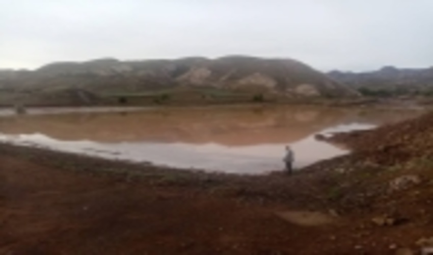 جوین-بند خاکی بید شهرستان جوین آبگیری شد