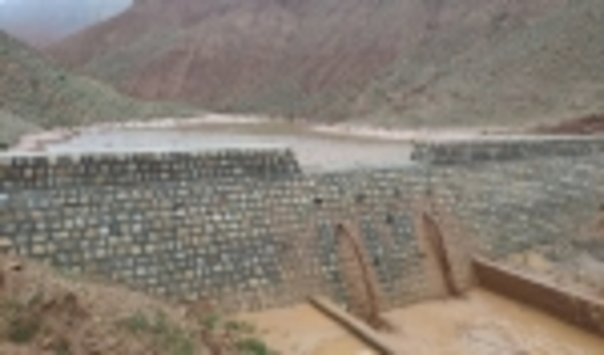 کلات-بند سنگ ملاتی حوزه آبخیز شهری کلات آبگیری شد