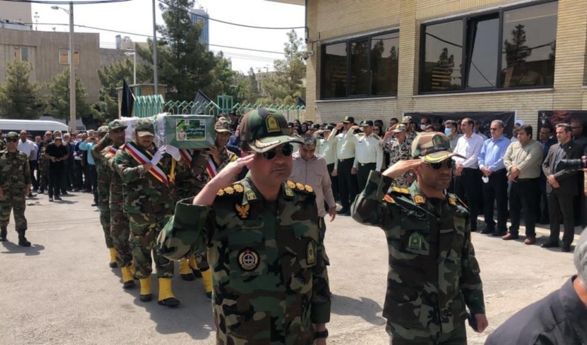 تشییع و خاکسپاری پیکر جنگلبان شهید جواد غلامی