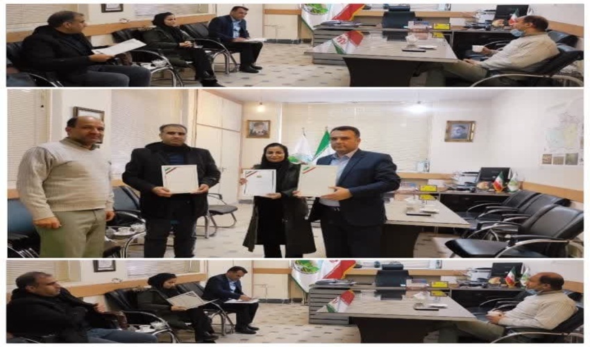 تبادل تفاهم نامه سه جانبه ادارات محیط زیست و منابع طبیعی شهرستانهای سبزوارو ششتمد