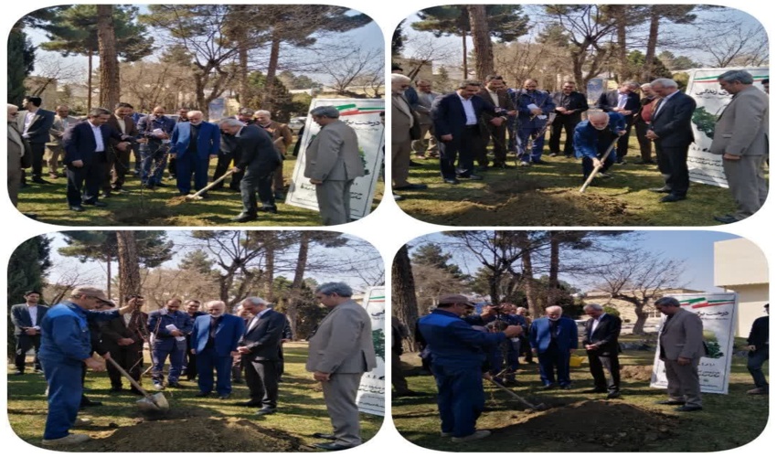 هفتمین  روز از هفته منابع طبیعی-نهالکاری در محوطه صداوسیما