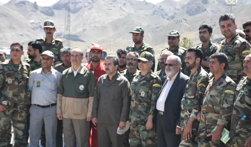 برپایی سومین مرحله از مانور اطفا حریق ویژه نیروهای یگان حفاظت منابع طبیعی خراسان رضوی در تربت حیدریه 