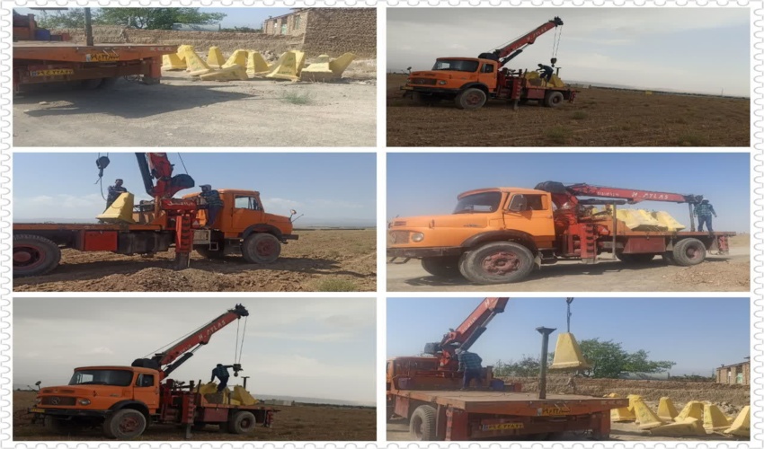 اجرای پروژه کمربند حفاظتی منابع طبیعی و آبخیزداری شهرستان چناران - گلبهار 