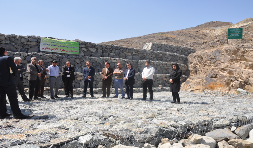 افتتاح و بهره برداری از پروژه آبخیزداری حوزه شهری مشهد