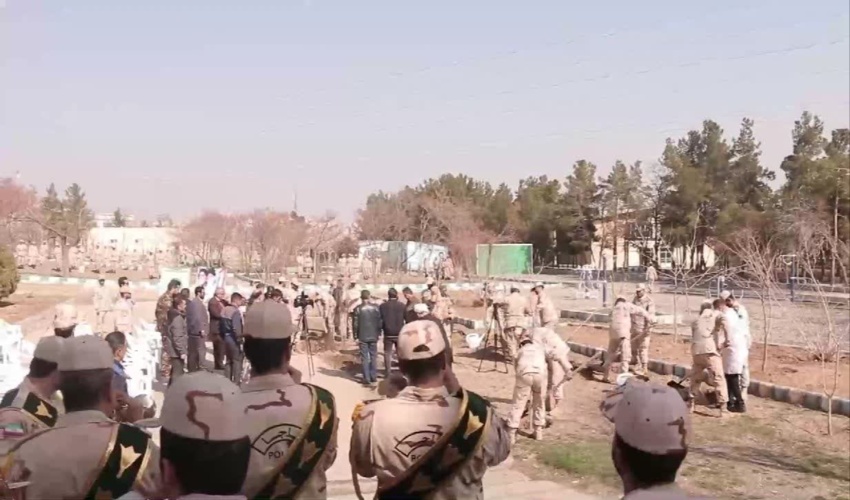 نهالکاری در پادگان مرزبانی فراجا