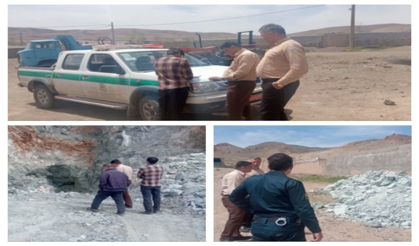 توقیف بیش از۱۲۰تن موادمعدنی کرومیت غیرمجازدر شهرستان فریمان