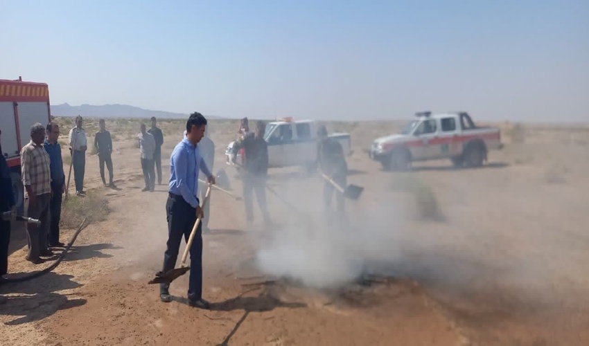 برپایی کارگاه آموزشی اطفاء حریق جنگل ها و مراتع درشهرستان خلیل آباد