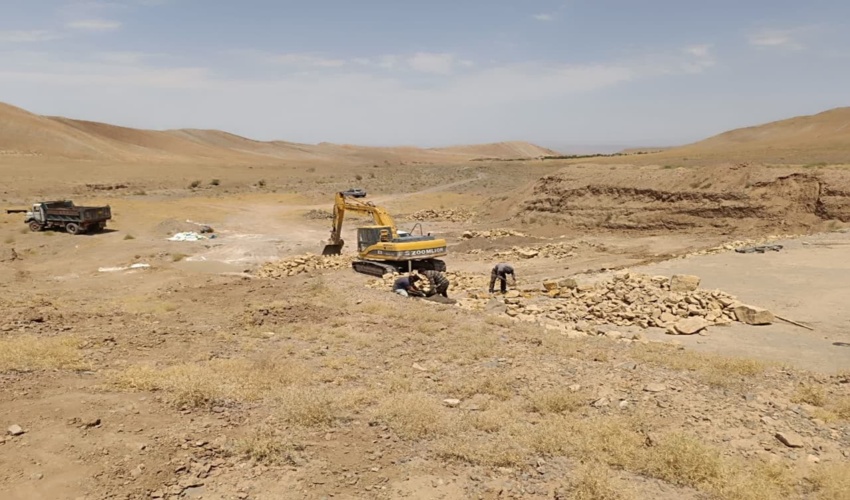 سرریز بند خاکی سررود شهرستان ششتمد با هفتاد درصد پیشرفت فیزیکی