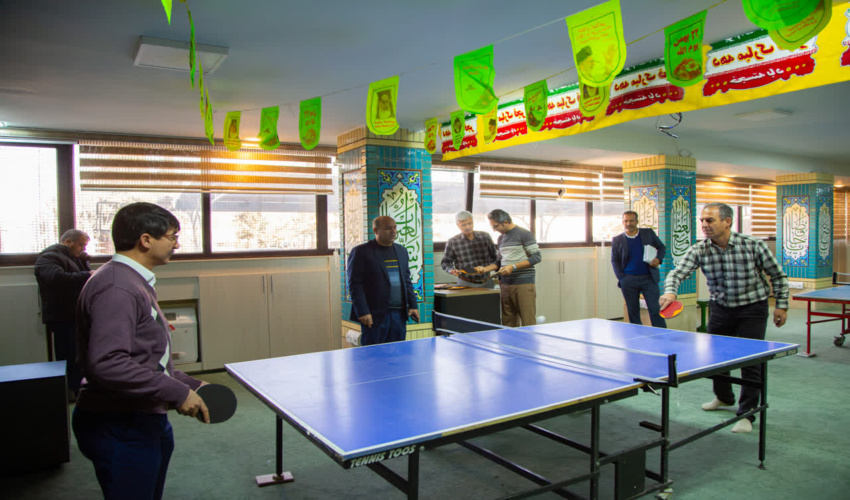 برگزاری مسابقه تنیس  ویژه آقایان در اداره کل منابع طبیعی