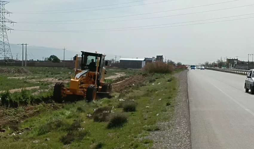 آغاز عملیات اجرایی احداث کمربند سبز در جاده مواصلاتی منتهی به نیشابور
